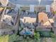 Aerial view of a home with a custom-designed pool, and patio in the backyard with lush landscaping at 4916 Locklear Way, Marietta, GA 30066