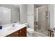 Bathroom with a vanity, toilet, and glass enclosed shower at 2113 Gorman Se Grv, Atlanta, GA 30316