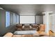 A home theater room featuring recliner seating and a large screen at 215 Collum Nw St, Atlanta, GA 30314