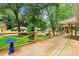 View of the spacious wood deck, perfect for outdoor entertaining and relaxation at 215 Collum Nw St, Atlanta, GA 30314