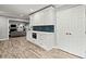 Charming kitchen featuring white cabinets, built-in microwave, and open floor plan at 215 Collum Nw St, Atlanta, GA 30314