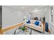 Bright living room with hardwood floors flows into the dining area at 215 Collum Nw St, Atlanta, GA 30314