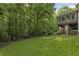 Expansive green lawn and landscaped backyard featuring mature trees and an inviting outdoor living area at 2160 Bradley Trl, Cumming, GA 30041