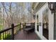 Secluded deck with peaceful wooded views at 2160 Bradley Trl, Cumming, GA 30041