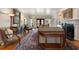 Elegant living room with hardwood floors, fireplace, and stylish furnishings at 2160 Bradley Trl, Cumming, GA 30041