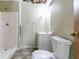 Modest bathroom features a stand up shower, toilet, and a vanity at 752 Alison Jane Ne Ct, Kennesaw, GA 30144
