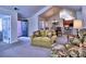 An open-concept space leading to dining area, featuring high ceilings and neutral tones at 2730 Vintage Reserve Ln, Marietta, GA 30066
