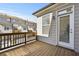 Private back deck area with wooden railing, offering a serene outdoor retreat at 3022 Hartford Mill, Duluth, GA 30097