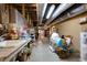 Utility area featuring exposed ductwork, storage, and a sink, ready for various household tasks at 4720 Timberland Sw Dr, Mableton, GA 30126