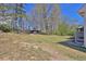 Expansive backyard with lush green lawn and surrounding trees offering serene views at 962 Cove Lake Ct, Lawrenceville, GA 30045