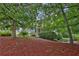 Beautiful front yard with mature trees and lush landscaping enhancing the home's curb appeal at 962 Cove Lake Ct, Lawrenceville, GA 30045