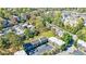 Extensive aerial shot of a neighborhood featuring plentiful trees, landscaping, and nearby parking at 13 Ivy Ne Sq, Atlanta, GA 30342