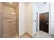 This bathroom features a tiled shower with modern fixtures at 1221 Caroline Ne St # 201, Atlanta, GA 30307
