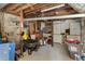 Spacious unfinished basement with concrete floors, exposed ductwork, and ample storage space at 950 Clairemont Ave, Decatur, GA 30030