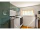 Well-equipped laundry room with modern appliances, cabinets and a window that lets in sunlight at 950 Clairemont Ave, Decatur, GA 30030