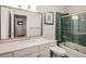 Bathroom with an extended vanity and shower with glass doors at 3203 Lenox Ne Rd # 3, Atlanta, GA 30324