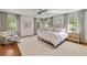 Bright main bedroom featuring lots of windows and elegant décor at 3540 Tuxedo Nw Rd, Atlanta, GA 30305