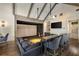 Spacious theater room with projector, large screen, comfortable seating, and bar area at 3540 Tuxedo Nw Rd, Atlanta, GA 30305