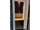 Modern bar area with a wine cooler, sleek cabinets, and recessed lighting, ideal for entertaining guests at 795 Hammond 1013 Dr, Sandy Springs, GA 30328