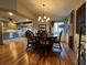 The formal dining room features hard wood floors and ample lighting with easy access to the kitchen at 2926 Summercrest Ln, Duluth, GA 30096