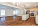 Open-concept living area combines a spacious living room with a modern eat-in kitchen at 3427 Springlake Dr, Decatur, GA 30032