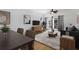 Inviting living room featuring a ceiling fan, neutral color palette and access to the balcony at 799 Hammond Dr # 205, Sandy Springs, GA 30328
