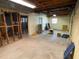This unfinished basement has plenty of room for storage or to be converted into living space at 445 Royal Oaks Ter, Stone Mountain, GA 30087