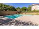 Beautifully maintained outdoor pool with clear water and lots of deck space at 240 Renaissance Ne Pkwy # 106, Atlanta, GA 30308