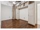 Bedroom with built-in storage, and wood floors at 3235 Roswell Ne Rd # 421, Atlanta, GA 30305