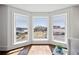Bay windows offer a beautiful view of the town square at 5805 Clarion St., Cumming, GA 30040