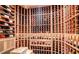 Spacious wine cellar with wooden racks displays an extensive collection, perfect for wine enthusiasts at 2698 Bonar Hall Path, Duluth, GA 30097
