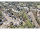 Aerial view showcases the community pool and surrounding neighborhood at 1673 Chadwick Ridge Dr, Lawrenceville, GA 30043