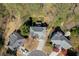 Aerial view of home showcasing its well-manicured surroundings at 1673 Chadwick Ridge Dr, Lawrenceville, GA 30043