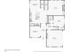 Detailed floor plan showing layout of the first floor including the kitchen, living room, and garage at 6825 Concord Brook Ln, Cumming, GA 30028