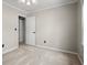 Neutral bedroom with carpet flooring and white trim at 2115 Hawthorne Pt, Marietta, GA 30062