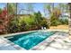 Refreshing backyard pool with lounge chairs, perfect for relaxing and soaking up the sun in a private setting at 570 Glen Eagles Se Cir, Marietta, GA 30067