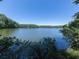 Picturesque view of a tranquil lake surrounded by lush greenery on a clear day at 134 Edinburgh Dr, Canton, GA 30115