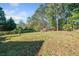 Large backyard with lush greenery and mature trees, creating a private oasis at 210 Timber Laurel Ct, Lawrenceville, GA 30043