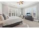 Serene bedroom featuring large windows with natural light, a dresser, and plush carpet flooring at 5910 Bond St # 401, Cumming, GA 30040