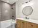 Bathroom with vanity, tub, and modern hardware at 478 Majestic Oaks Pl, Smyrna, GA 30082
