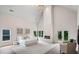 Bright main bedroom features high ceilings, fireplace, and serene decor at 1035 Walker Se Ave, Atlanta, GA 30316