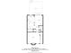 Floor plan showcasing the first floor layout with kitchen, living and dining areas at 1088 Riverbend Club Se Dr, Atlanta, GA 30339
