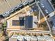 Aerial view of a residential community featuring a central amenity and townhome living at 2018 Manchester Ne St, Atlanta, GA 30324