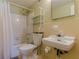 Cozy bathroom with a shower-tub combination and a unique sink and mirror at 2965 Pharr Court South Nw # 518, Atlanta, GA 30305