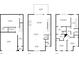 Detailed floor plan showcasing the layout of each floor with dimensions of rooms and living spaces at 971 Thibideau Ct, Sandy Springs, GA 30328