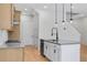 Spacious kitchen island offers bar seating with modern appliances and ample counter space at 2568 Silver Star Ne Dr, Marietta, GA 30066