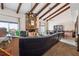 Large living room with stone fireplace and lots of natural light at 270 Oak Ridge Rd, Covington, GA 30016