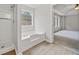 Bathroom showcasing the walk-in shower, large soaking tub, and window views to the backyard at 3920 Cain Mill Dr, Lithonia, GA 30038