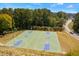 The aerial view showcases several community basketball courts with well-maintained grounds at 4126 Gold Mill Rdg, Canton, GA 30114