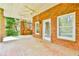 Spacious brick back porch and covered patio area is perfect for outdoor entertaining at 3816 Berrybridge Se Way, Marietta, GA 30067